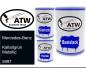 Preview: Mercedes-Benz, Kallaitgrün Metallic, 5997: 500ml Lackdose + 500ml Klarlack + 250ml Härter - Set, von ATW Autoteile West.